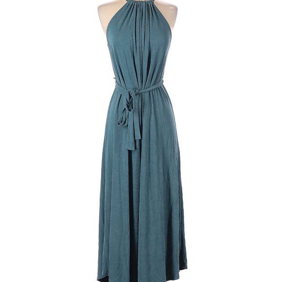 Anthropologie HD in Paris Jacinta Teal Blue Cropped Jumpsuit S - Picture 3 of 4